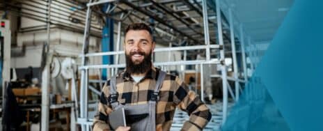 employee offboarding frontline manager smiling