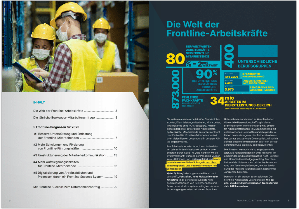 Frontline Trends und Prognosen 2023. Prognose 2 -Weiterentwicklung von Führungskräften 