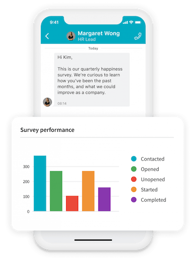 Beekeeper's surveys for open enrollment feedback